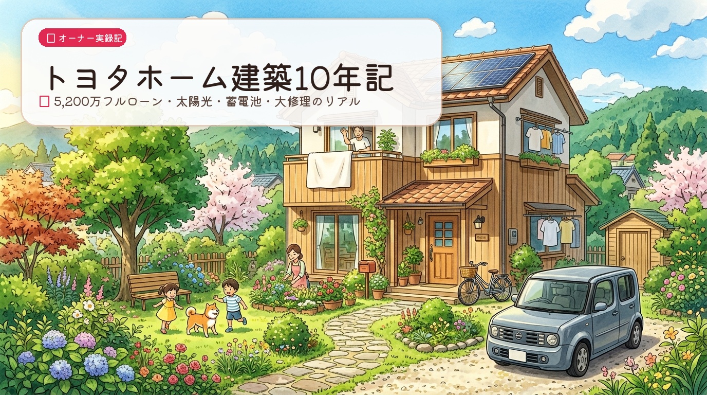 トヨタホーム建築10年記念 ジブリ風イラスト